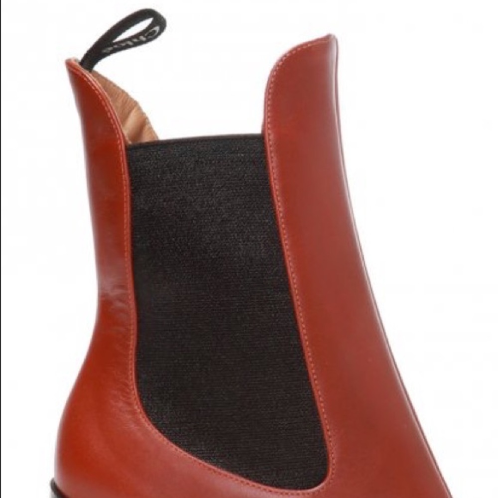 Chloé Wave Heel Leather Boots - Picture 4 of 14